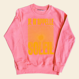 Je m'appelle soleil Sweatshirt – koralle / neonpink
