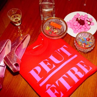 Peut-être Sweatshirt – rot / neonpink
