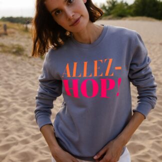 Allez-Hop Sweatshirt – Anthrazit / Neon