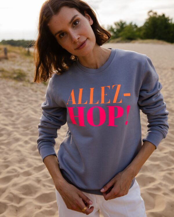 Allez-Hop Sweatshirt – Anthrazit / Neon