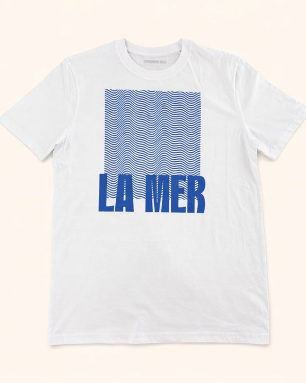 La Mer T‑Shirt – weiß / blau