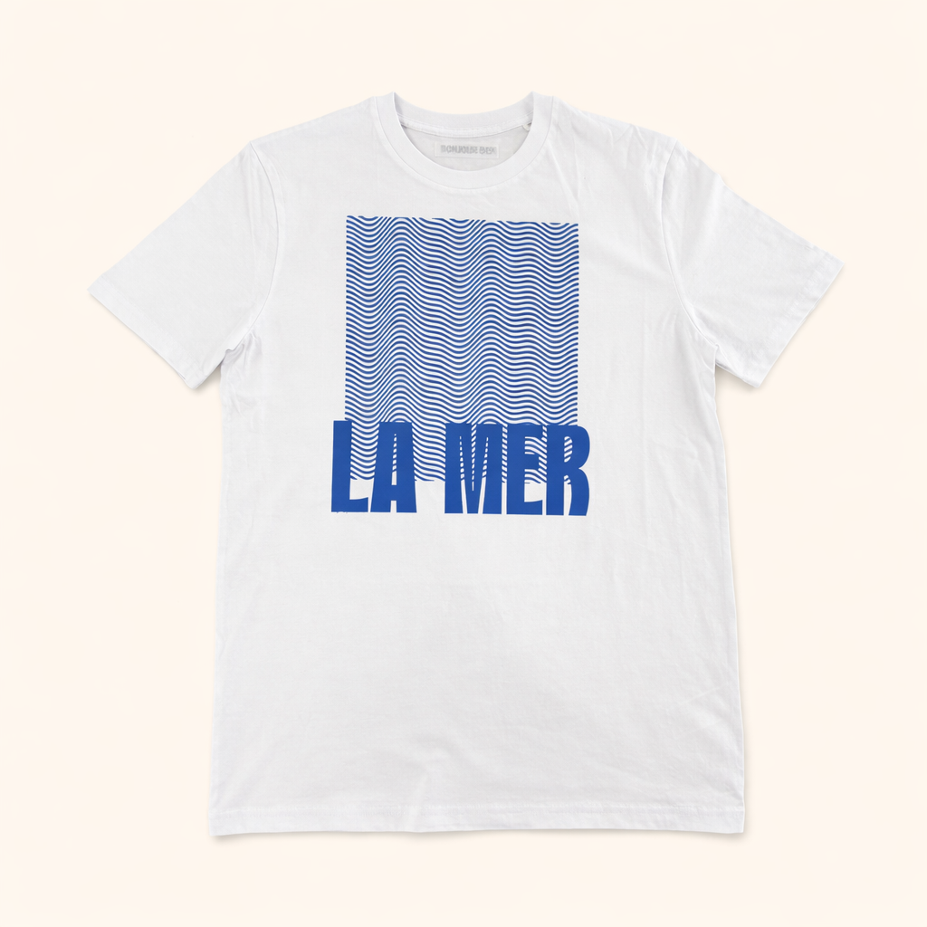 La Mer T‑Shirt – weiß / blau