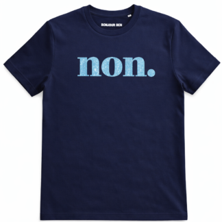 Non T-Shirt Dunkelblau/Aquablauglitzer