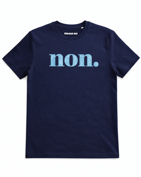 Non T-Shirt Dunkelblau/Aquablauglitzer