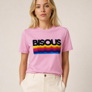 Bisous T-Shirt rosa/bunt