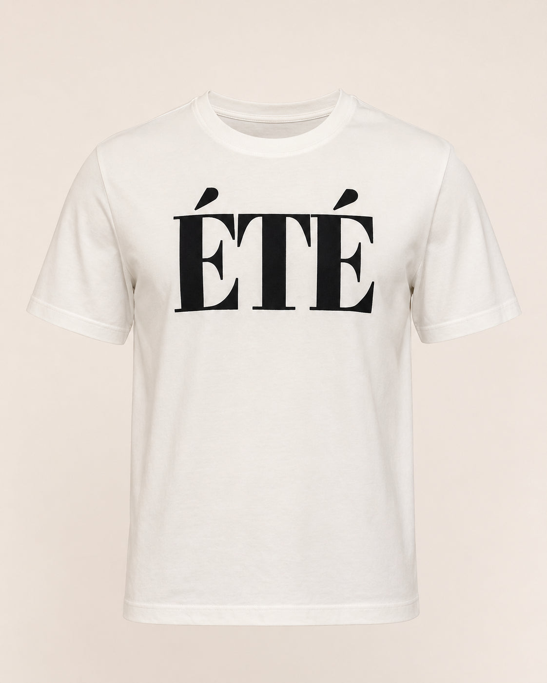 ÉTÉ T-Shirt Offwhite / Schwarz