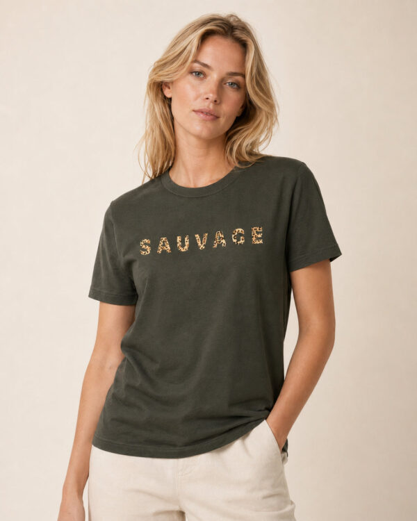 Sauvage T-Shirt Khaki / Leo