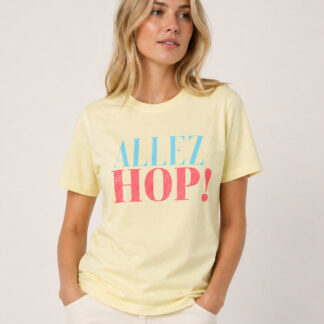 ALLEZ-HOP! T-Shirt Leon / Blau Koralle Glitzer