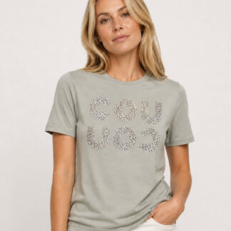 COU COU T-Shirt Salbei / Leoprint