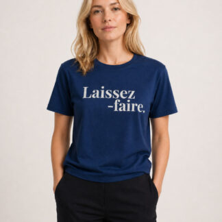 Laissez-Faire T-Shirt Petrol / Weißglitzer