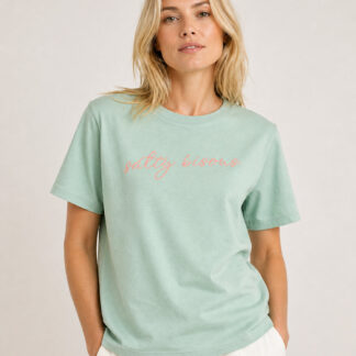 Salty Bisous T-Shirt Jade / Glitzer